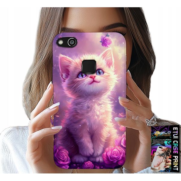 Custodia Per Huawei P9 Lite 2016 - Simpatico Gatto, Gatto, Disegni Con Animali-image