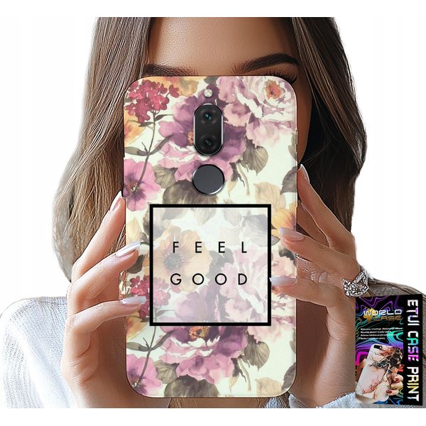 Custodia Per Huawei Mate 10 Lite - Motivo Floreale, Donna Alla Moda + Vetro-image