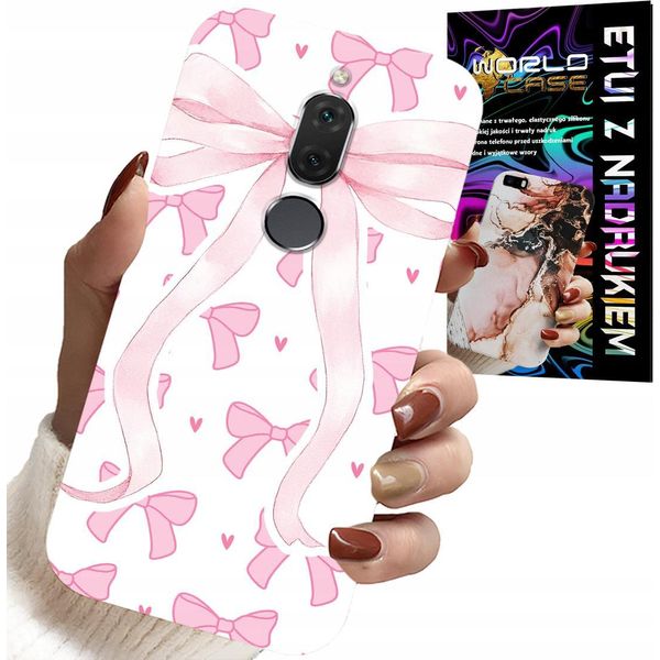 Custodia Per Huawei Mate 10 Lite - Custodia Con Nastri Rosa E Design Alla Moda-image
