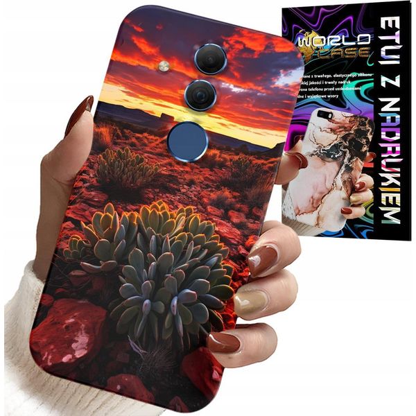 Custodia Per Huawei Mate 20 Lite - Custodia Vista Deserto Messicano + Vetro-image