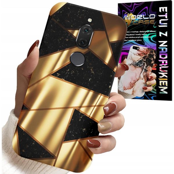 Custodia Per Huawei Mate 10 Lite - Design Elegante Oro + Pellicola Idro-image