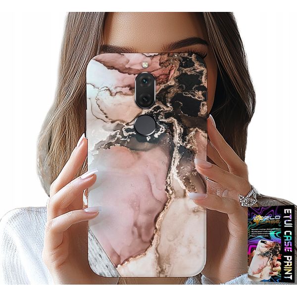 Custodia Per Huawei Mate 10 Lite - Elegante Marmo Design Di Tendenza + Vetro-image
