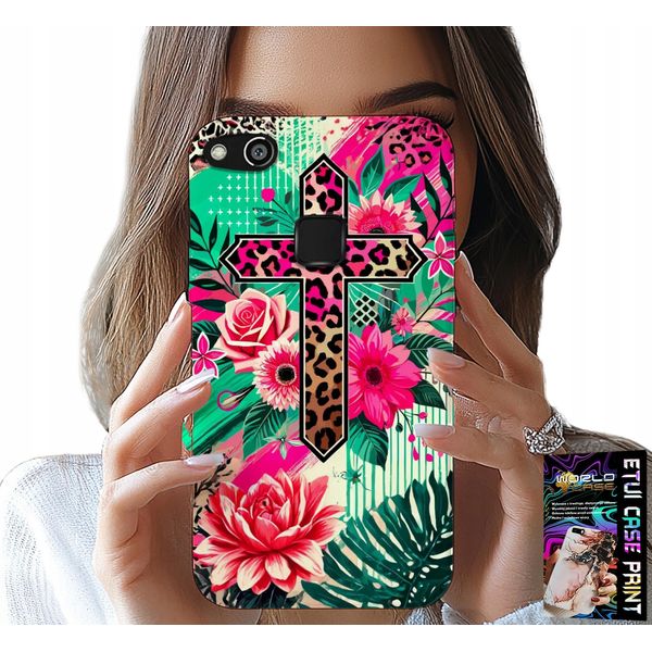 Custodia Per Huawei P9 Lite 2016 - Croce, Rosa Cristianesimo Gesù Indietro-image