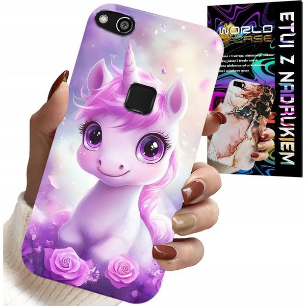 Custodia Per Huawei P9 Lite 2016 - Simpatico Unicorno, Disegni Per Bambini Custodia-image