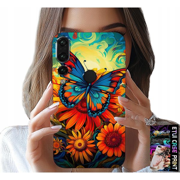Custodia Per Huawei P20 Pro - Farfalle Farfalle Fiori Rose Custodia-image