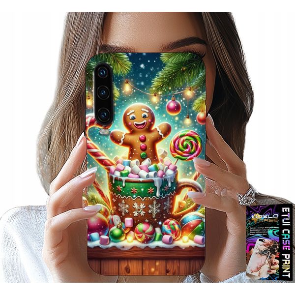 Custodia Per Huawei P30 - Disegni Natalizi Di Pan Di Zenzero + Vetro-image