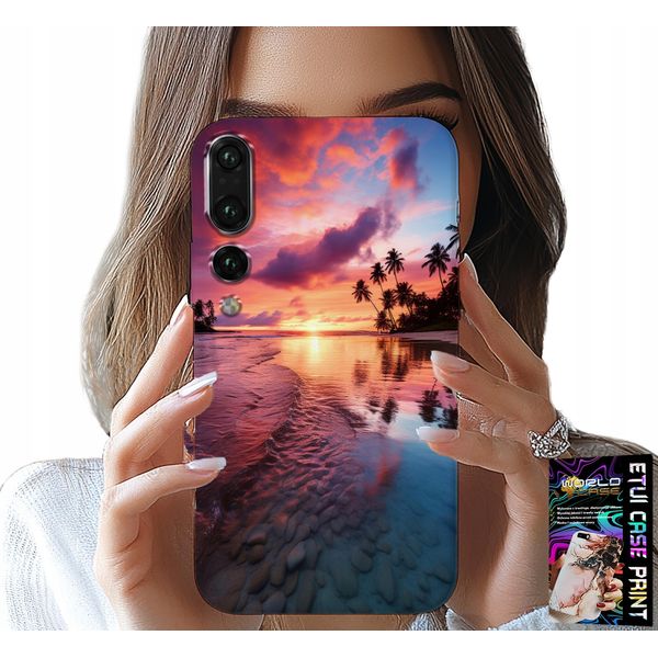 Custodia Per Huawei P20 Plus - Spiaggia Vacanza Isola Bella Vista + Filmato-image