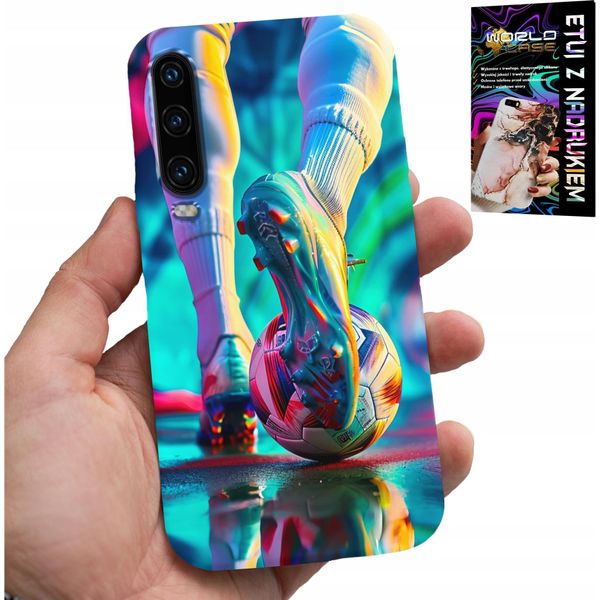 Custodia Per Huawei P30 - Giocatori Di Calcio + Vetro-image