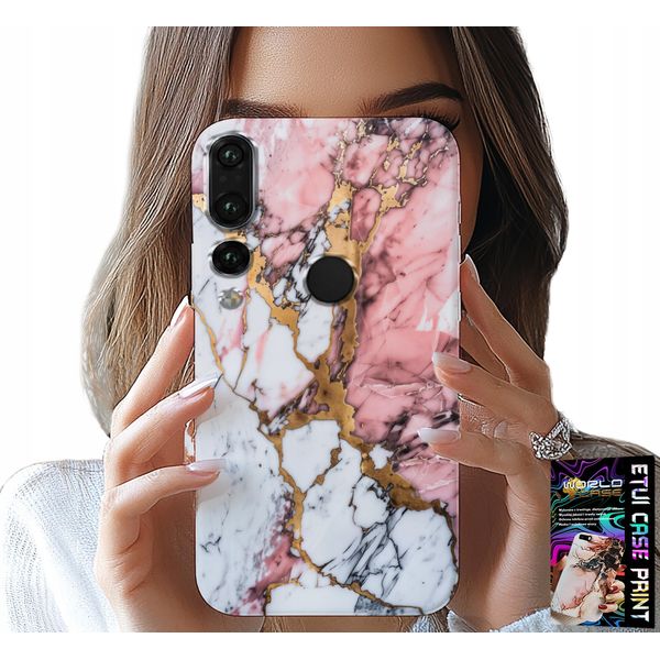 Custodia Per Huawei P20 Pro - Marmo Rosa E Bianco, Motivi In Pietra-image
