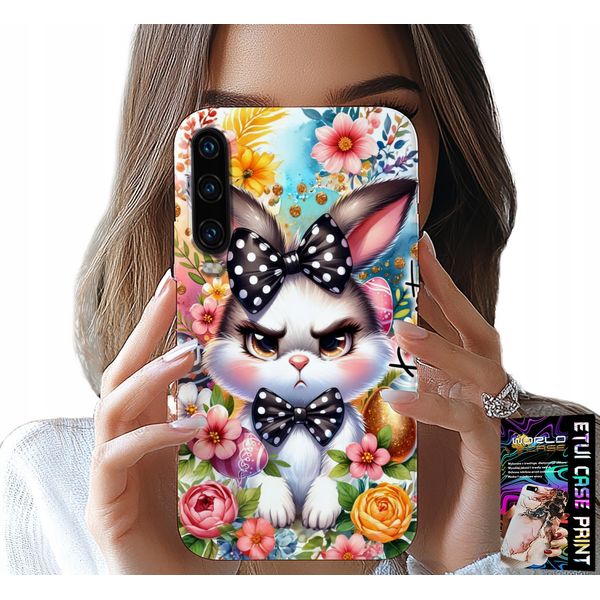 Custodia Per Huawei P30 - Coniglio Pasquale, Coniglietto, Uova + Vetro-image