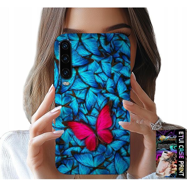 Custodia Per Huawei P30 - Farfalla Blu, Farfalla, Motivi Femminili-image