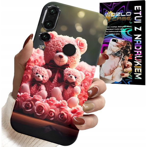 Custodia Per Huawei P20 Pro - Orsetto Rosa Regalo Di Famiglia + Pellicola-image
