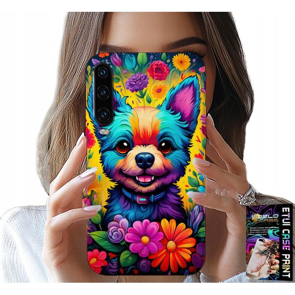 Custodia Per Huawei P30 - Motivi Floreali Cane York Posteriore-image