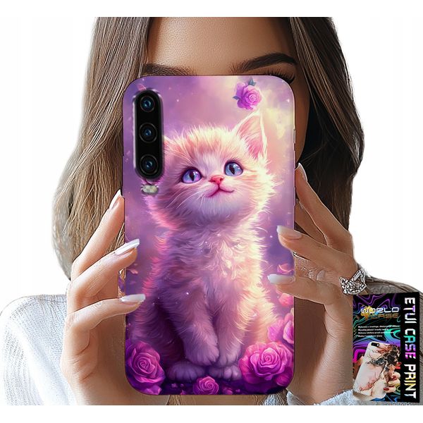 Custodia Per Huawei P30 - Simpatico Gattino, Gatto, Disegni Con Animali-image