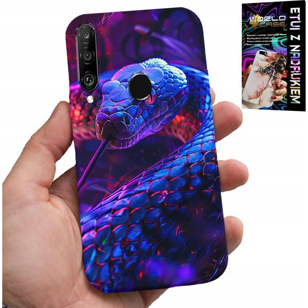 Custodia Per Huawei P30 Lite - Serpente Cobra Serpente A Sonagli Custodia Rettile + Pellicola-image