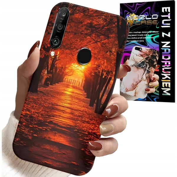 Custodia Per Huawei P30 Lite - Parco, Autunno, Foglie Che Cadono, Retro-image