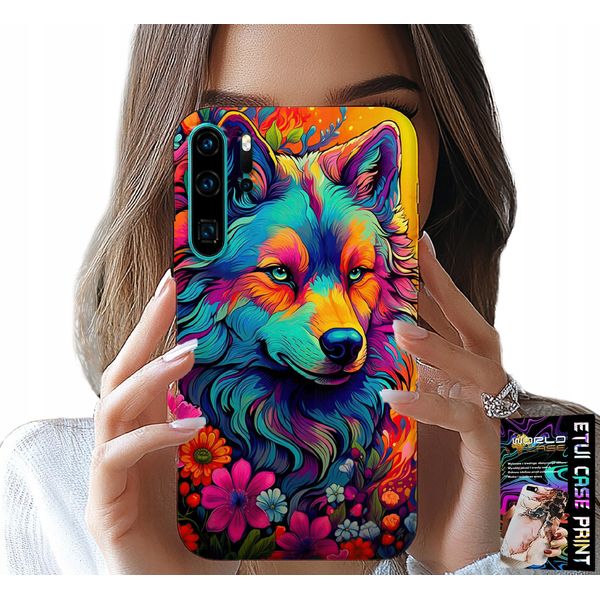 Custodia Per Huawei P30 Pro - Disegni Colorati, Custodia Swora Wolf Pack-image