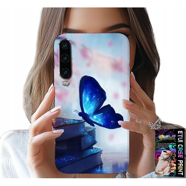 Custodia Per Huawei P30 - Farfalla Blu, Farfalla, Disegni Femminili-image
