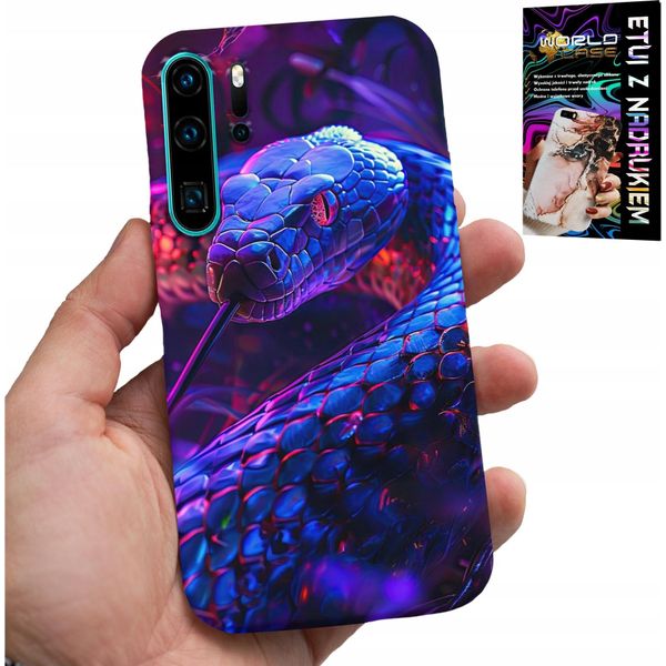 Custodia Per Huawei P30 Pro - Serpente Cobra Serpente A Sonagli Custodia Rettile + Pellicola-image