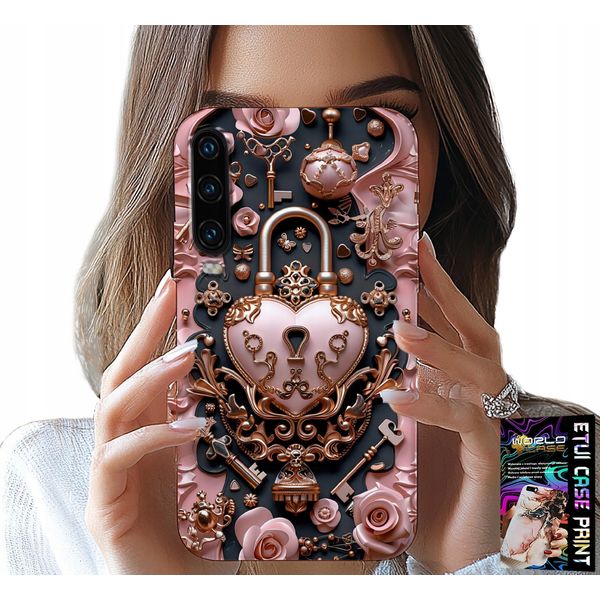 Custodia Per Huawei P30 - Design Femminile E Di Tendenza, Lucchetto Cuore Rosa-image