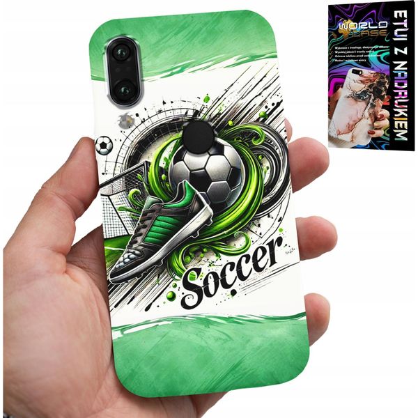 Custodia Per Huawei Y7 2019 - Calcio, Custodia Per Pallone Da Calcio + Vetro-image