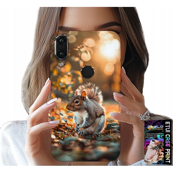 Custodia Per Huawei Y7 2019 - Simpatico Scoiattolo, Custodia Con Motivo Personalizzato-image