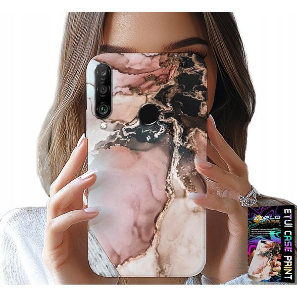 Custodia Per Huawei P30 Lite - Elegante Marmo Motivi Di Tendenza + Vetro-image