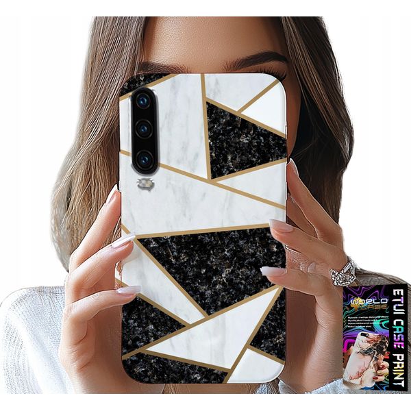 Custodia Per Huawei P30 - Design Elegante E Alla Moda + Vetro-image