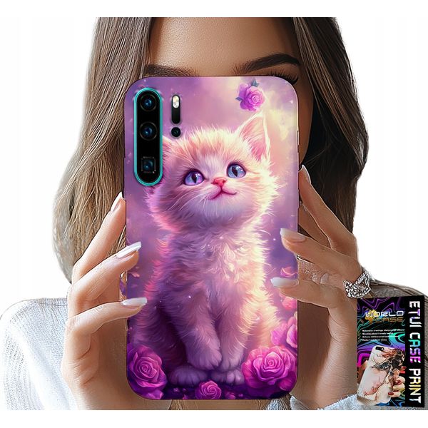 Custodia Per Huawei P30 Pro - Simpatico Gattino, Gatto, Disegni Con Animali-image