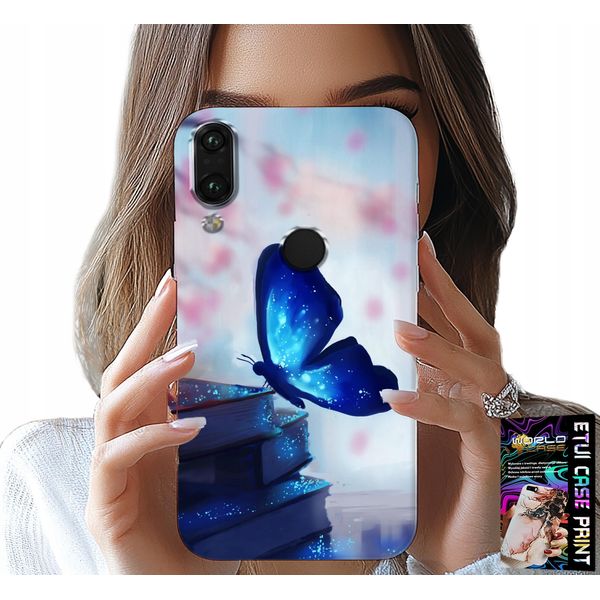 Custodia Per Huawei Y7 2019 - Farfalla Blu, Farfalla, Disegni Femminili-image
