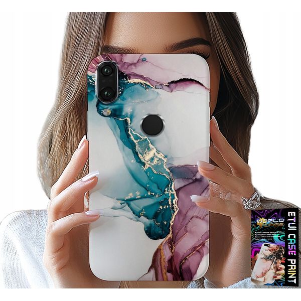 Custodia Per Huawei Y7 2019 - Elegante Custodia Da Donna In Marmo Alla Moda-image