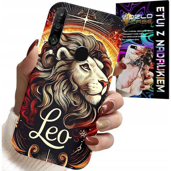 Custodia Per Huawei P30 Lite - Leone, Segno Zodiacale Astronomico, Custodia + Vetro-image