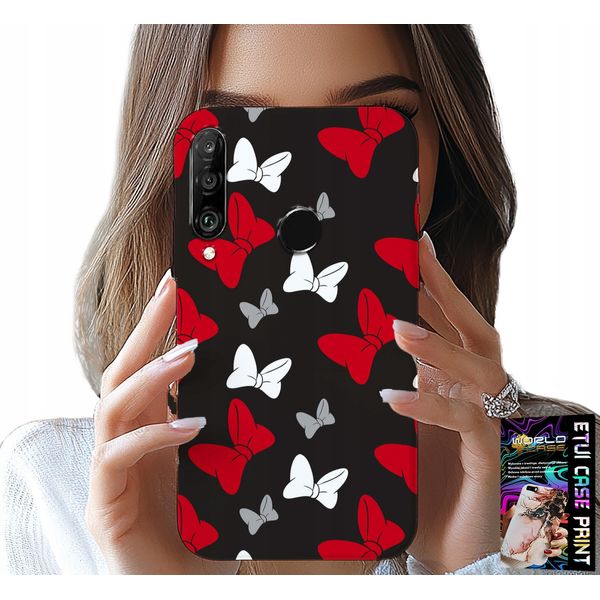Custodia Per Huawei P30 Lite - Fiocchi Di Topo Rossi E Bianchi, Design-image