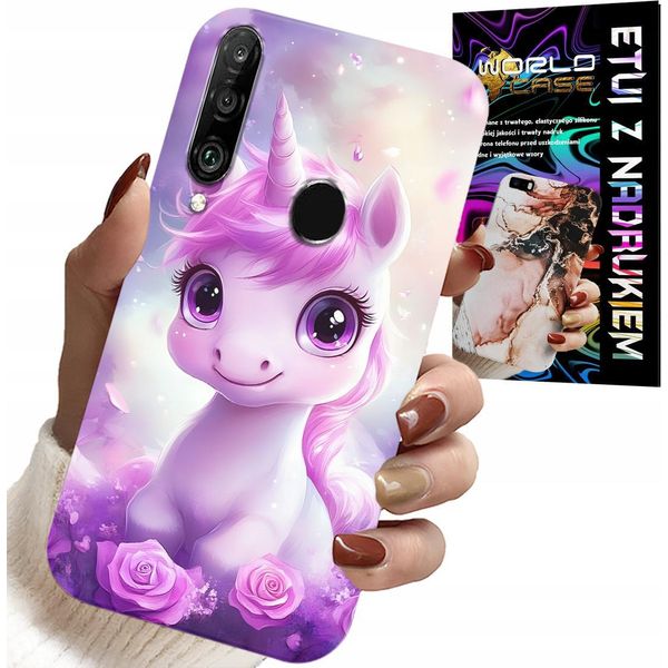 Custodia Per Huawei P30 Lite - Simpatico Unicorno, Design Per Bambini-image