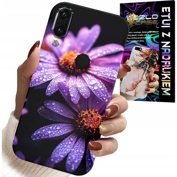Custodia Per Huawei P Smart 2019 - Custodia Cover Fiori Rosa Margherita-image