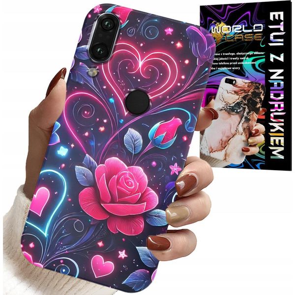 Custodia Per Huawei Y7 2019 - Cuore, Rosa, Custodia Teen + Vetro-image