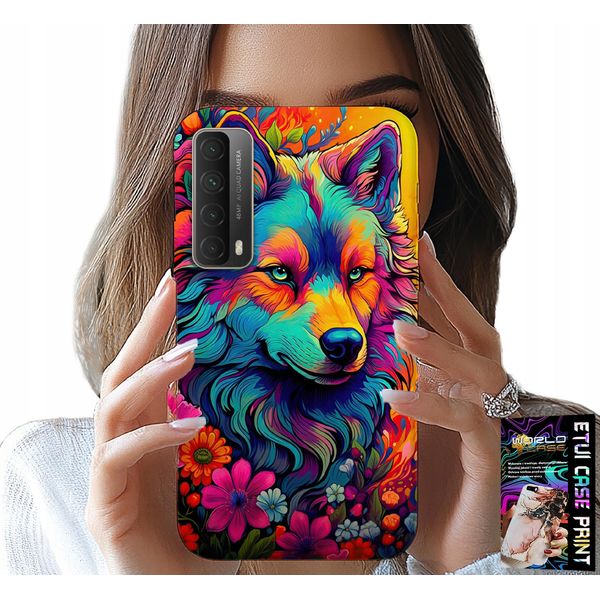 Custodia Per Huawei P Smart 2021 - Disegni Colorati, Custodia Swora Wolf Pack-image