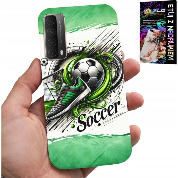 Custodia Per Huawei P Smart 2021 - Calcio, Custodia Per Pallone Da Calcio + Vetro-image