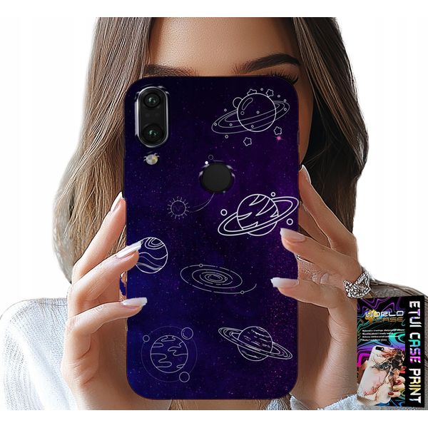 Custodia Per Huawei Y7 2019 - Modelli Cosmo Pianeti Stelle Galassia-image