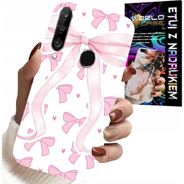 Custodia Per Huawei P30 Lite - Custodia Con Nastri Rosa E Design Alla Moda-image