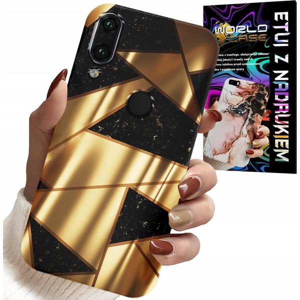 Custodia Per Huawei P Smart 2019 - Design Elegante Oro + Pellicola Idro-image