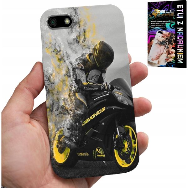 Custodia Per Huawei Y5 2018 - Moto Fan Più Disegni Posteriori-image