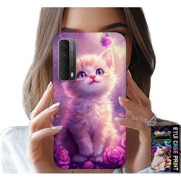 Custodia Per Huawei P Smart 2021 - Simpatico Gattino, Gatto, Disegni Con Animali-image