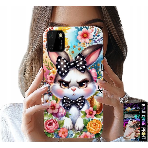 Custodia Per Huawei Y5P - Coniglio Pasquale, Coniglietto, Uova + Vetro-image