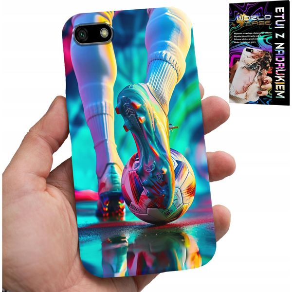 Custodia Per Huawei Y5 2018 - Giocatori Di Calcio + Vetro-image