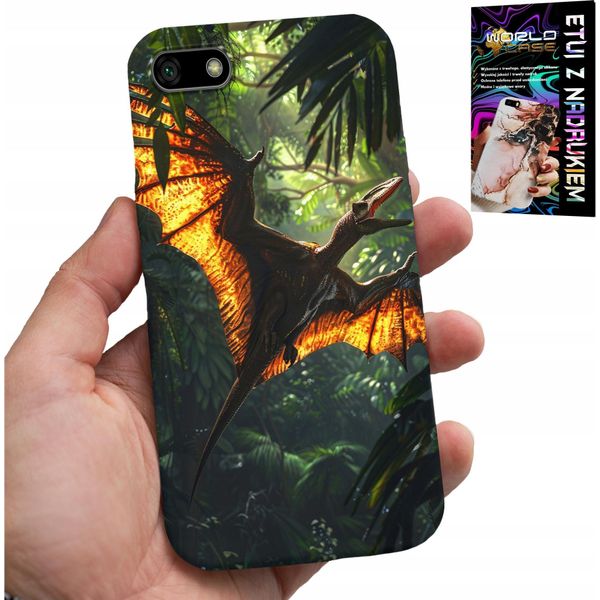Custodia Per Huawei Y5 2018 - Dino Dinosauro Pterodattilo Retro Custodia-image