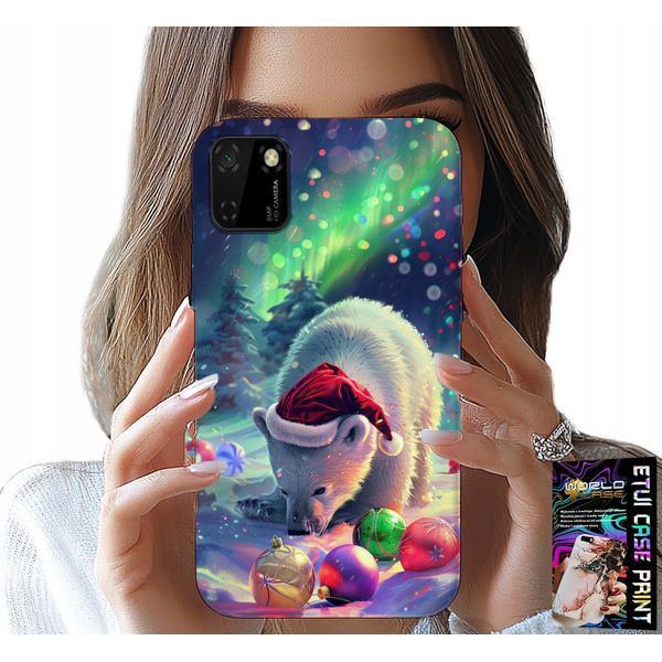 Custodia Per Huawei Y5P - Custodia Con Orsetti Natalizi + Pellicola-image