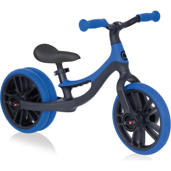 Globber Go Bike Elite Duo - Balance Bike Per Bambini, Pneumatici Tpe Da 10 Pollici, Sella Regolabile In Altezza, Blu Scuro-image