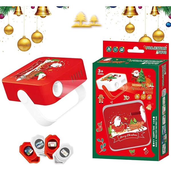 Proiettore Di Diapositive Natalizie, Torcia Di Proiezione Luminosa, Proiezione Festiva, Giocattolo Per Bambini Con Diversi Motivi, Divertenti Decorazioni Natalizie Per Natale-image
