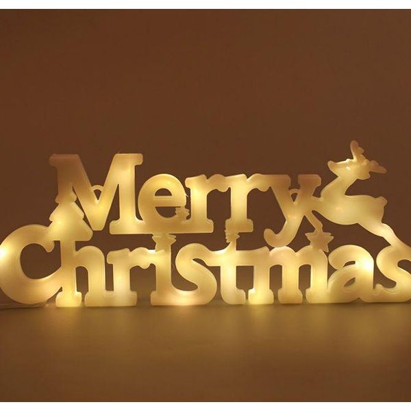 Xmas Lettering, Merry Christmas Lettering, Merry Christmas Led, Merry Christmas Sign Door Sign Letters Led Lettering Christmas Tree Decorations, White-image